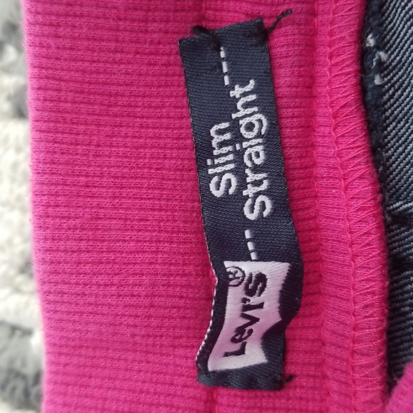 (18M) Levi's Slim Straight Star Print Jeans Denim Rodeo Cowgirl Preppy - Picture 7 of 8